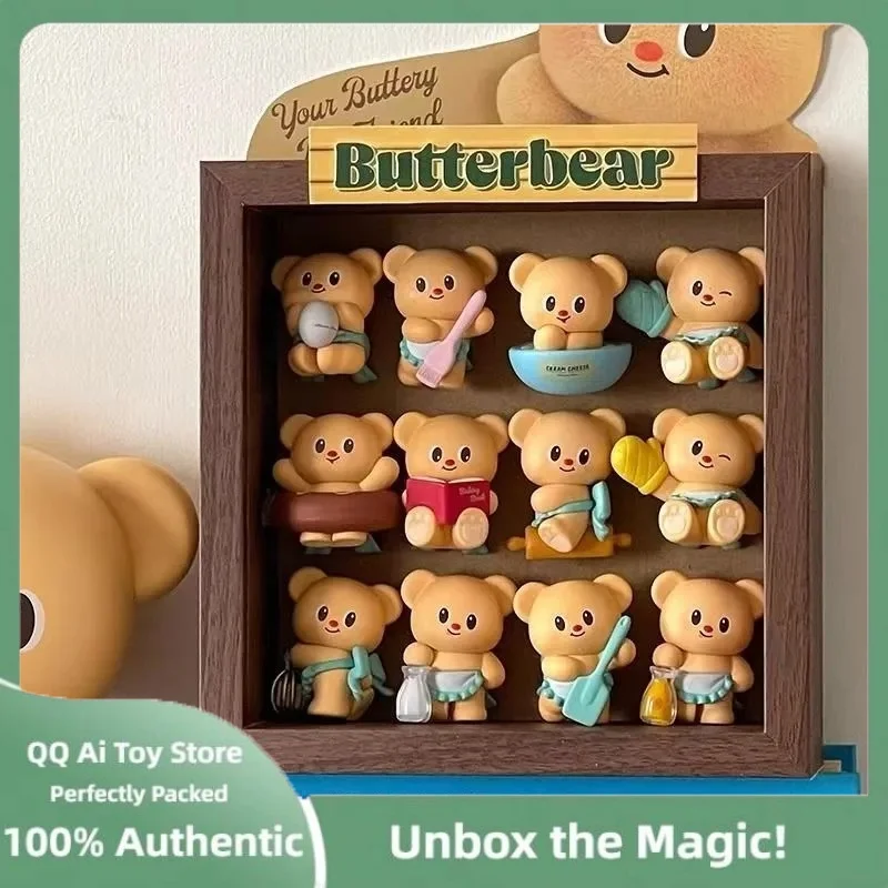 

Original Butter Bear Baking Master Cuteness Series Bear Head Blind Box Kawaii Mini Doll Hand Mysterious Box Desk Surprise Gifts
