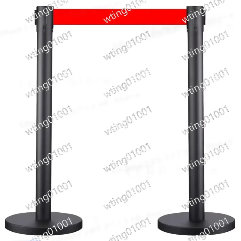 1pcs Active Queue Post Advanced Steel Rod Heavy Duty Pillar Crowd Control Post Guardrail with Retractable Belt