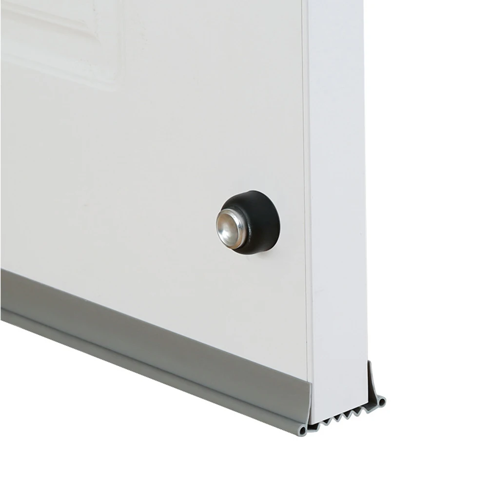 Functional PVC Door Bottom Seal Strip Adjustable Size to Fit Various Doors for Reducing Noise and Drafts Effectively