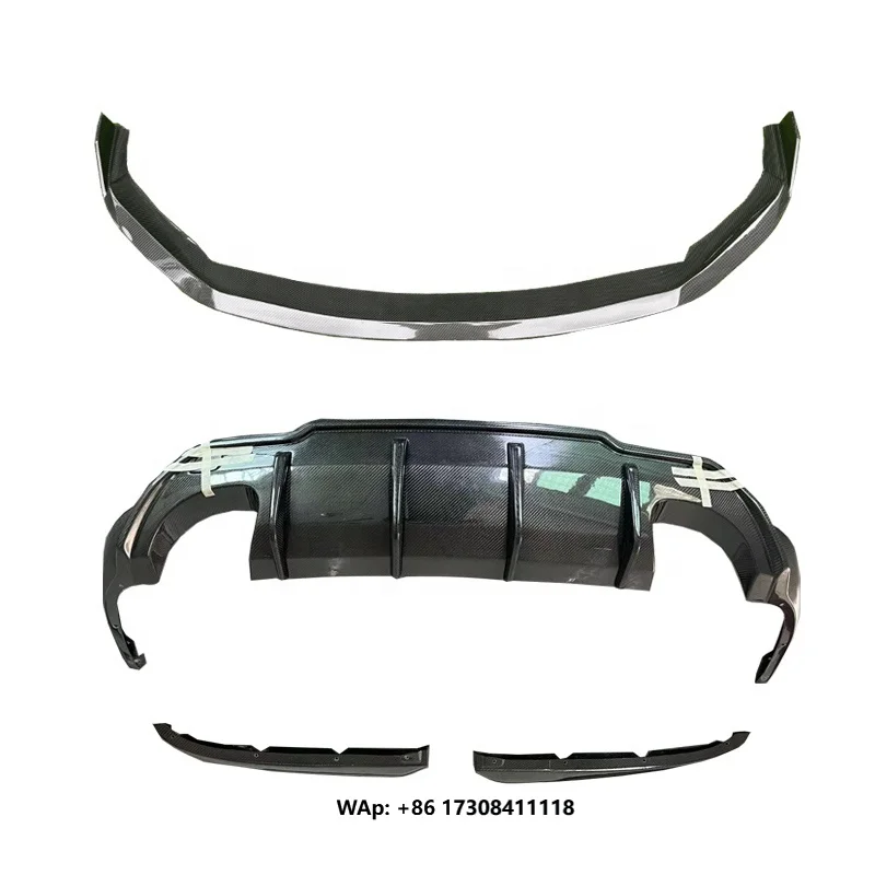 Carbon Fiber Front Lip and Rear Lip for  GS GS300 GS450 GS500 GSF5.0 2012-2019 Bumper Guard
