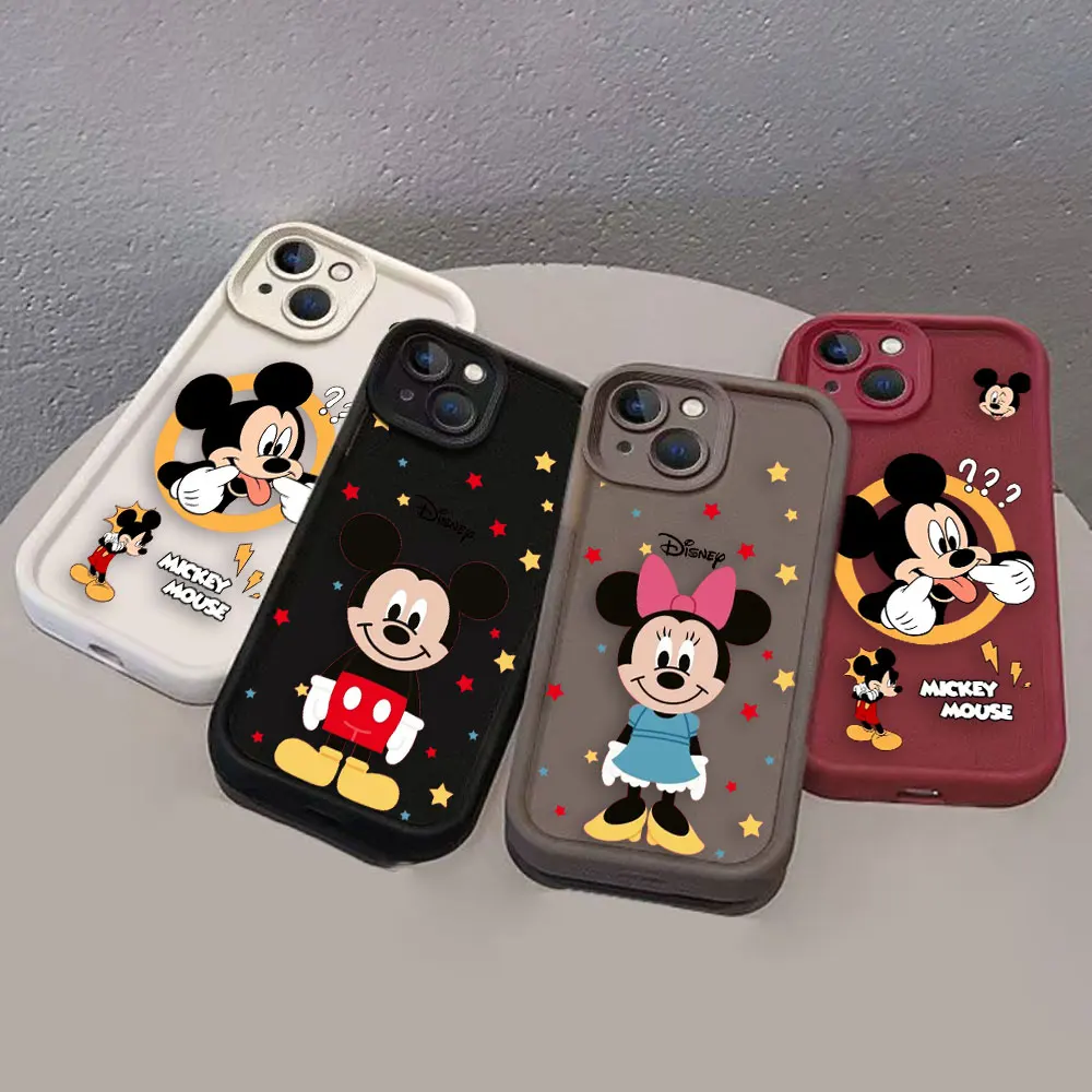 

Cute Mickey Minnie Mouse Phone Case For OPPO A98 A94 A93 A92 A92S A91 A78 A76 A72 A60 A58 A57 A53 A53S A17 A16 A15 Case Funda