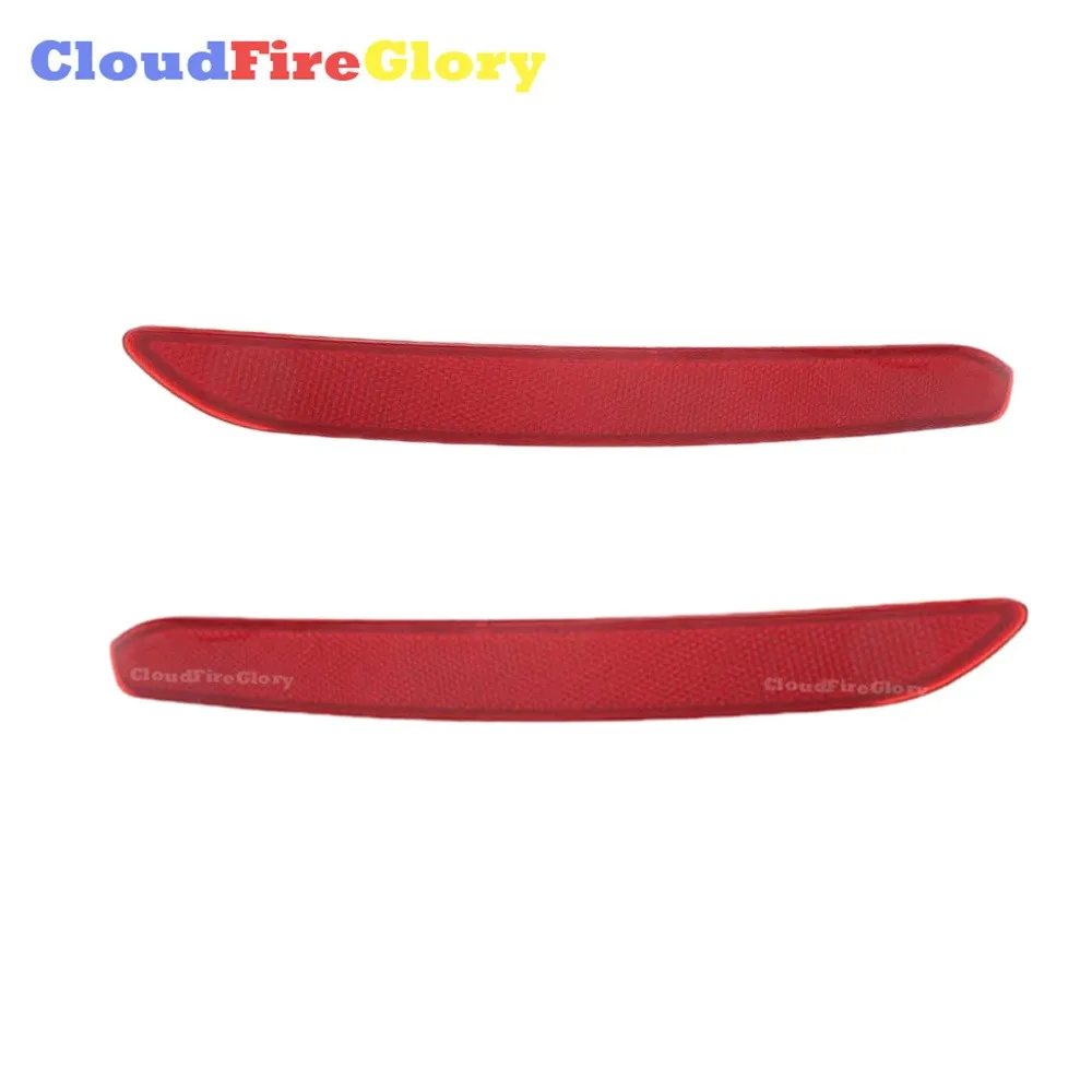 

CloudFireGlory For BMW 3 GT F34 Pair Rear Left Right Side Bumper Reflector Red Plastic 63147315165 63147315166