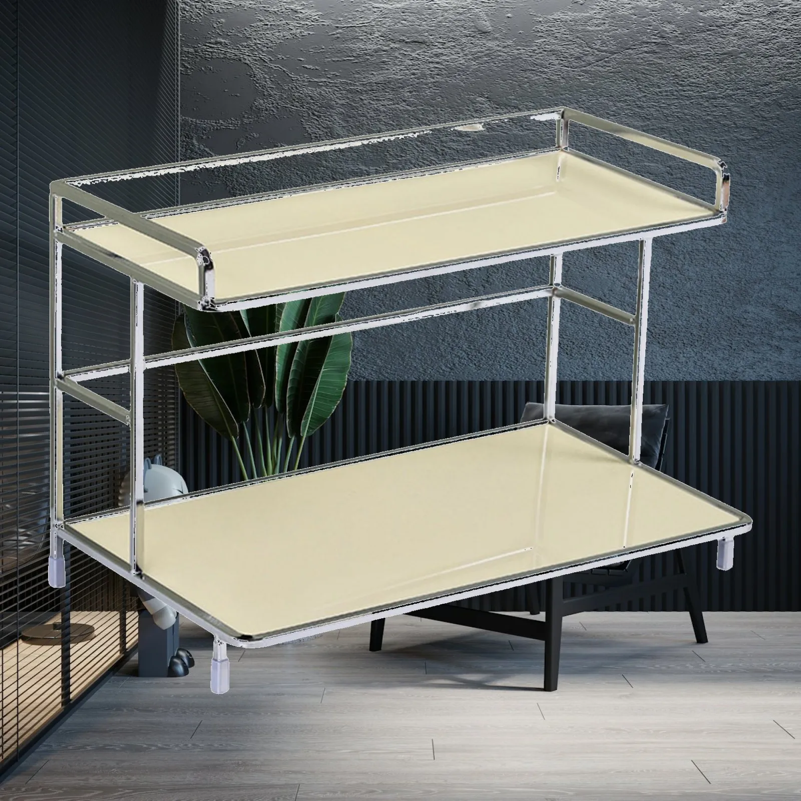 Vanity Countertop Organizer Shelf for Bathroom Storage Rack 2 Tier Iron Shelf for Perfume Cosmetics Holder Kitchen Spice Rack