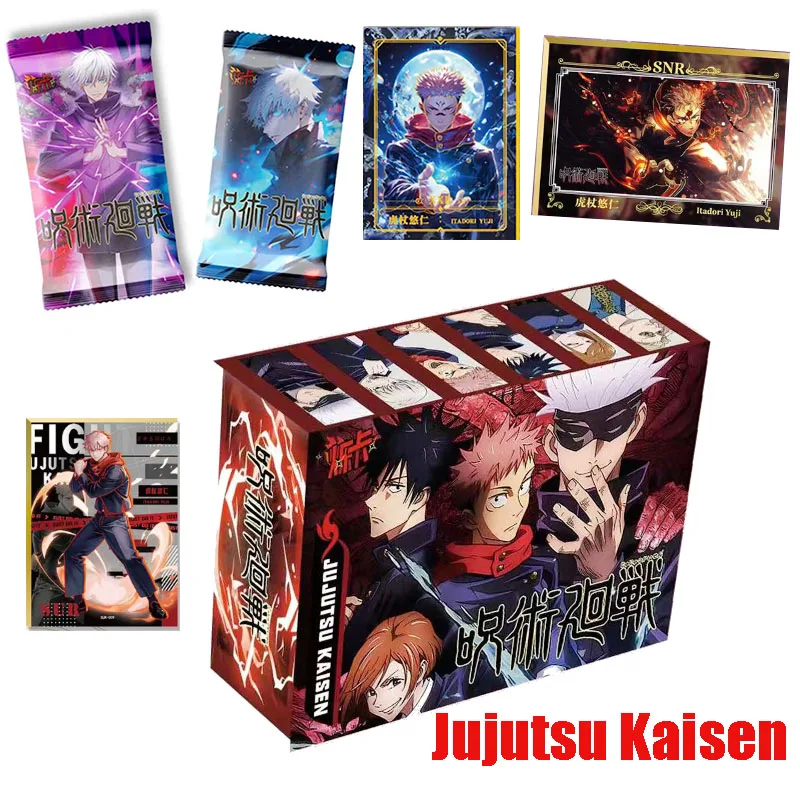 New Jujutsu Kaisen Collection Cards Anime Figures Satoru Gojo Character Itadori Yuji Game Card Child Kids Toys And Hobbies Gift