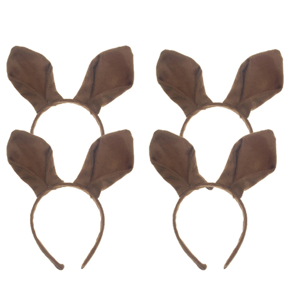 

4pcs Ear Headbands Comfortable Halloween Party Costume Animal Headband For Family Daily Decoration Cosplay