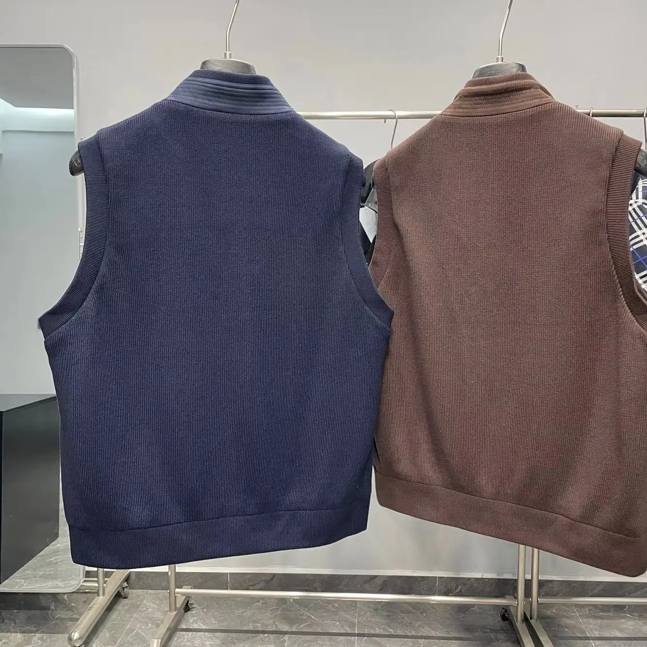 سترة BC كاجوال بياقة واقفة وجيب