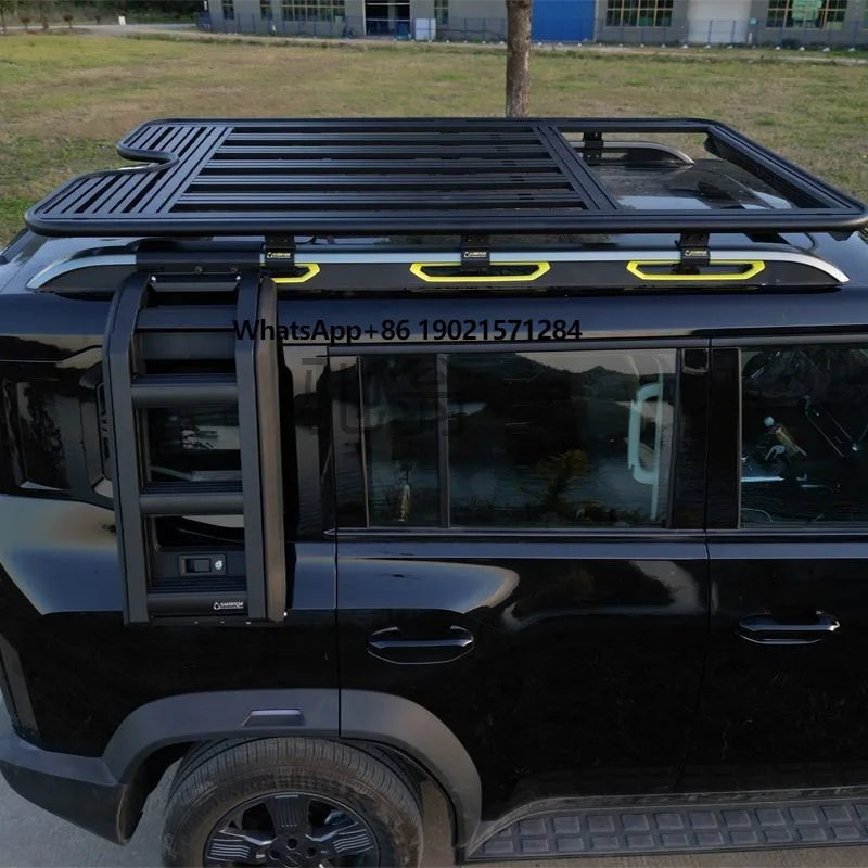 Car Aluminum Alloy Roof Rack Roof Black Luggage Carrie for Jetour Traveller