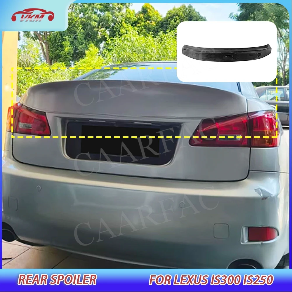 

Real Carbon Fiber Rear Spoiler for Lexus IS300 IS250 2005-2012 Rear Boot Wing Spoiler Body Kits Spoiler FRP