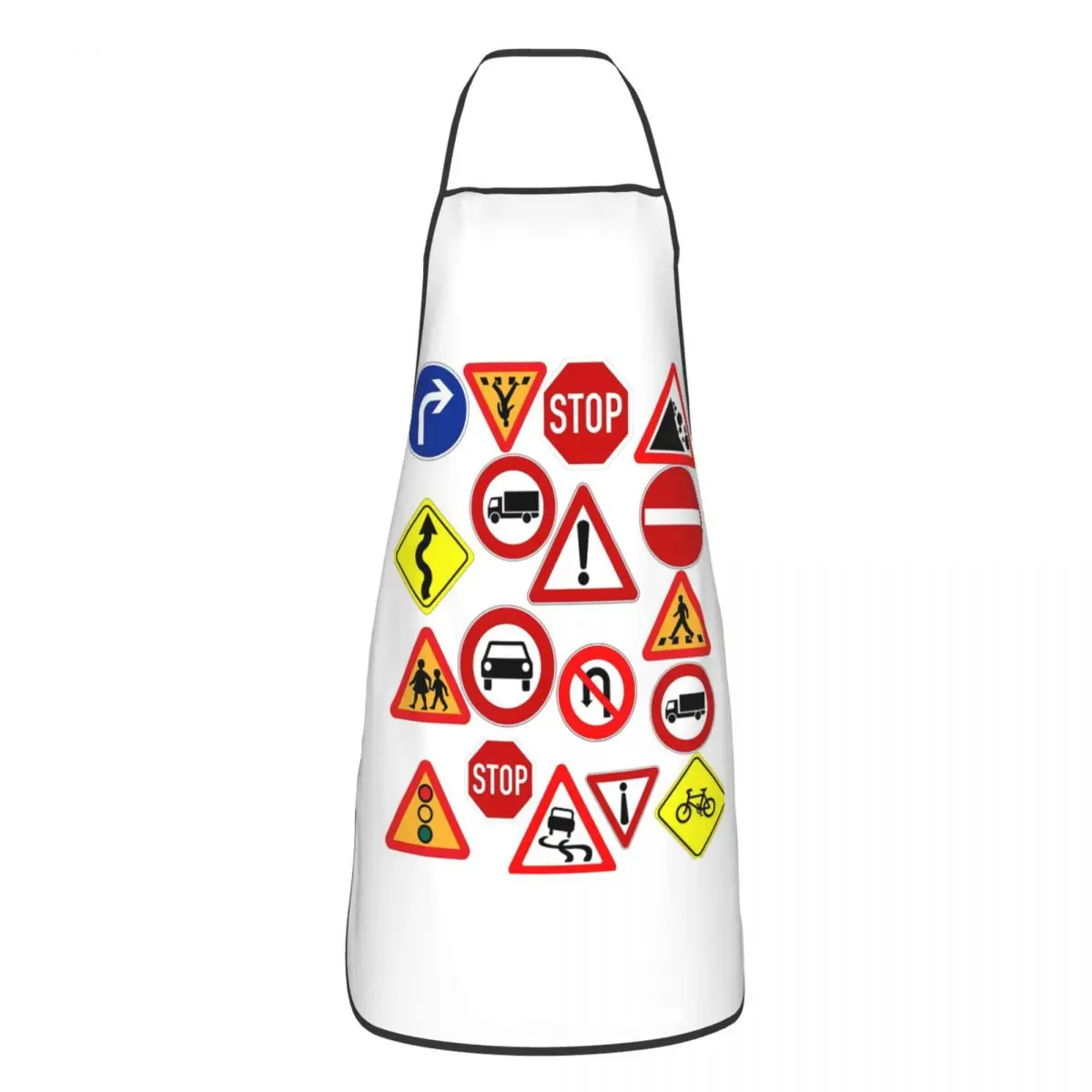 Outdoor Recreational Backbacking Road Sign Apron Chef Cuisine Tablier Sleeveless Bib Kitchen Cleaning Pinafore