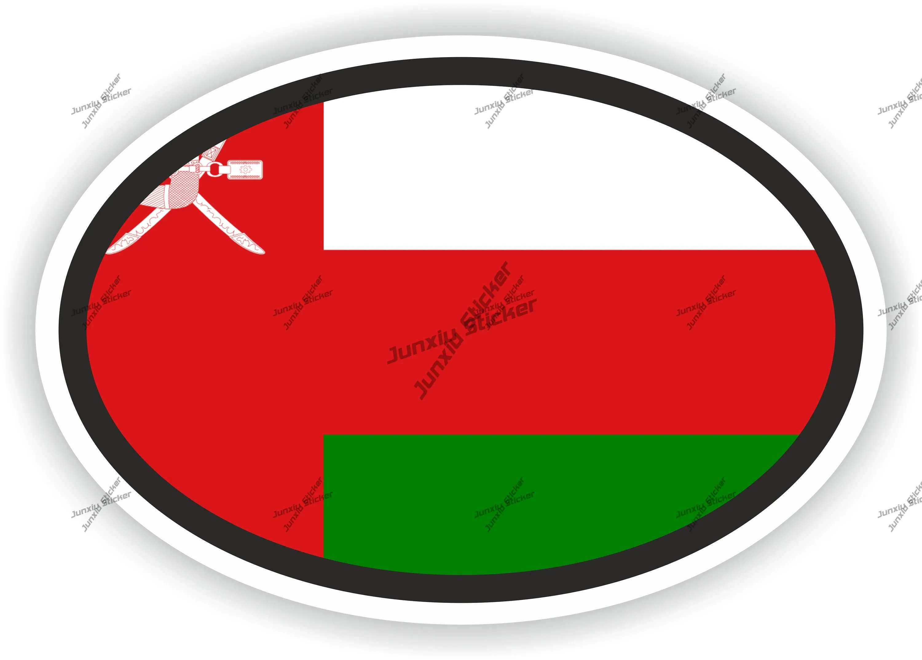

Oman Flag Badge Oval Sticker Vehicle Accessories Automobiles Motorcycles Car Stickers Front Windshield Suv Van Rv Trailer