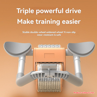 1pcs Ab Roller with Elbow Support - Auto-Return Wheel & Knee Pads for Safer Core Workouts