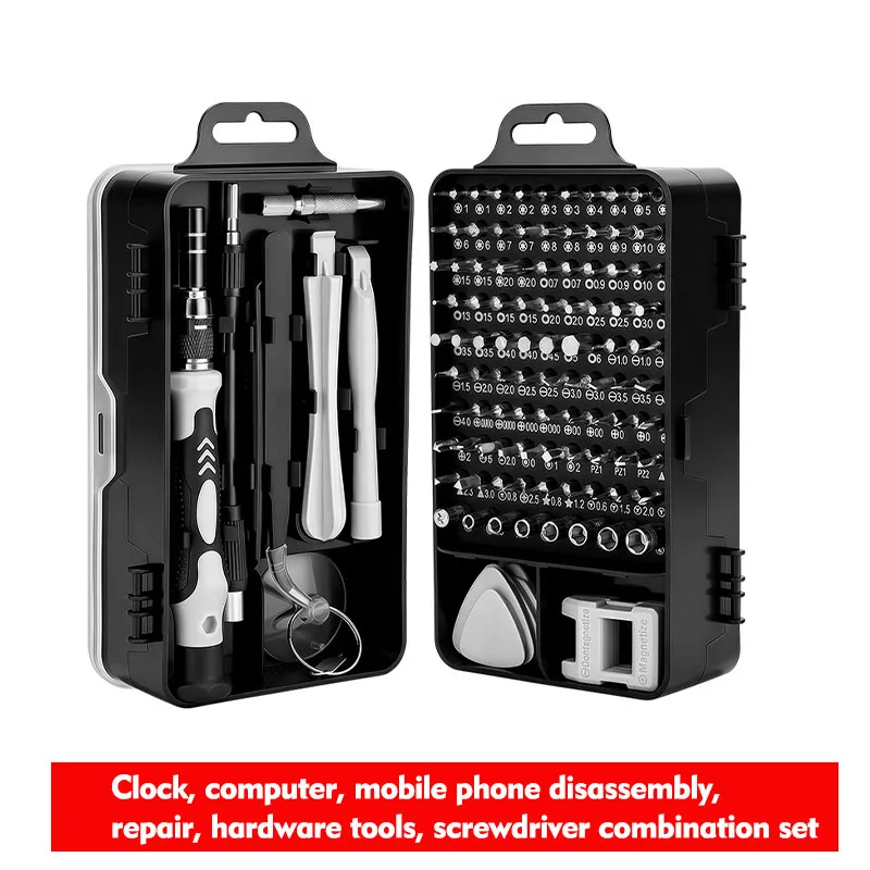 115 in 1 Precision Screwdriver Set Magnetic Repair Tool Kit for Phone PC Laptop Watch Electronics