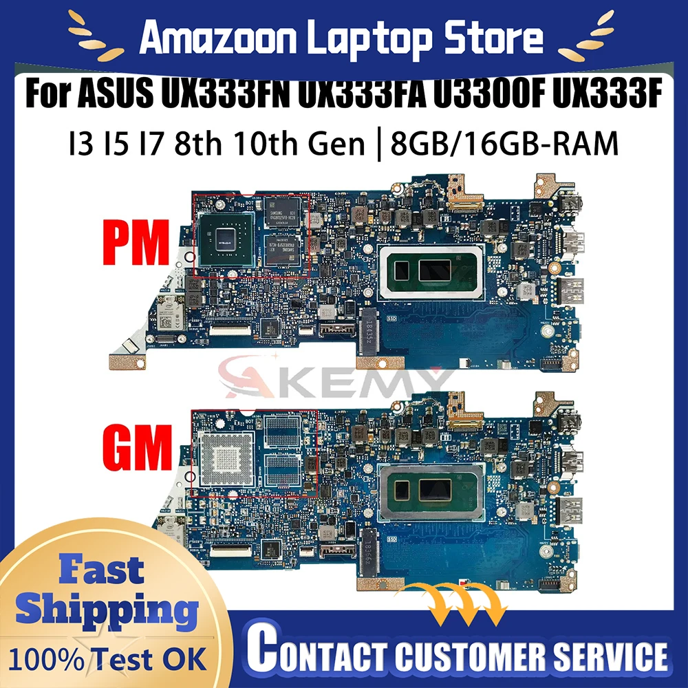 

Для ASUS UX333FA BX333FA BX333FN RX333FA RX333FN материнская плата UX333FN U3300F UX333F UX333FN UX333FL UX333FAR UX330FA UX334FA