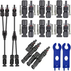 BLUSUNSOLAR QitinDasen Professional Solar Panel Cable Connector Setfor Solar Panel Photovoltaic System