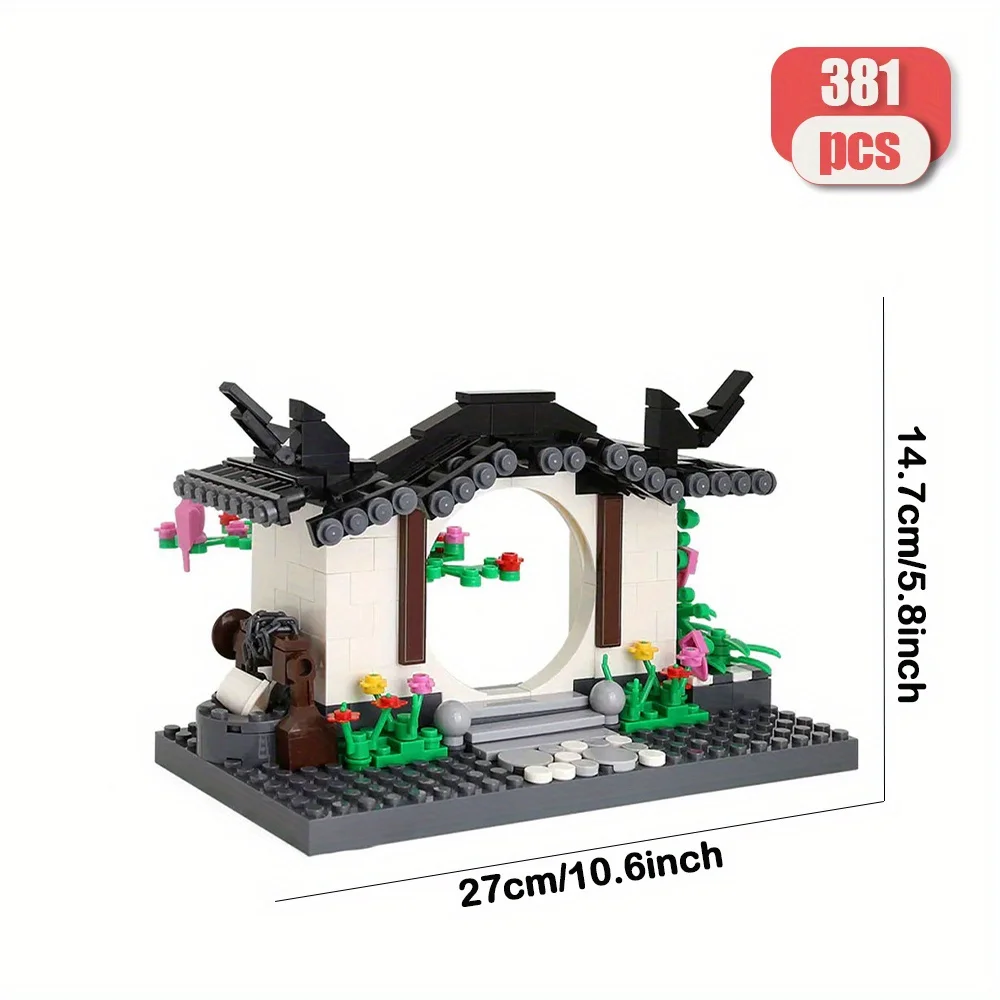 381pcs Arch Model Building Blocks Street Views Architectural Masterpieces for Room Decoration Perfect Christmas Birthday Gifts