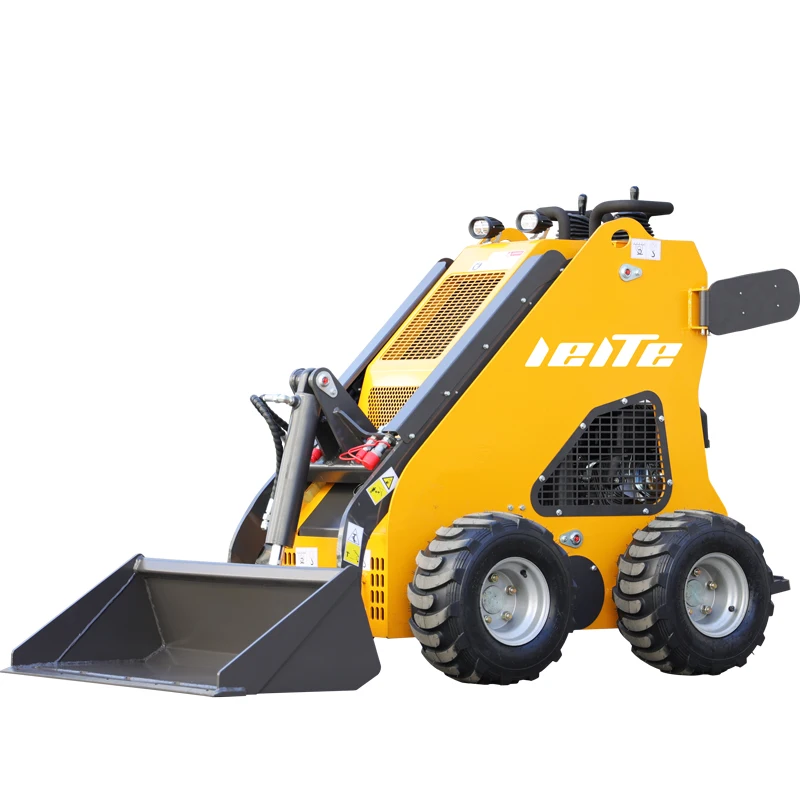 Customization LETE Mini skid steer skid steer loader with in place rotation function for construction and gardens