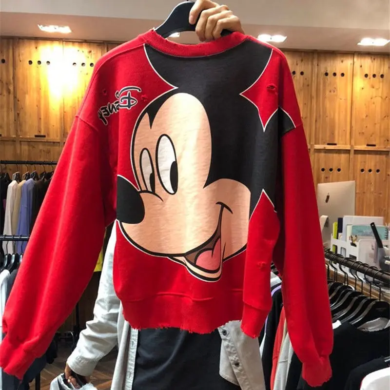 

Women's thin sweater, 2021 new style, ripped and loose, short, Ins trendy clothing