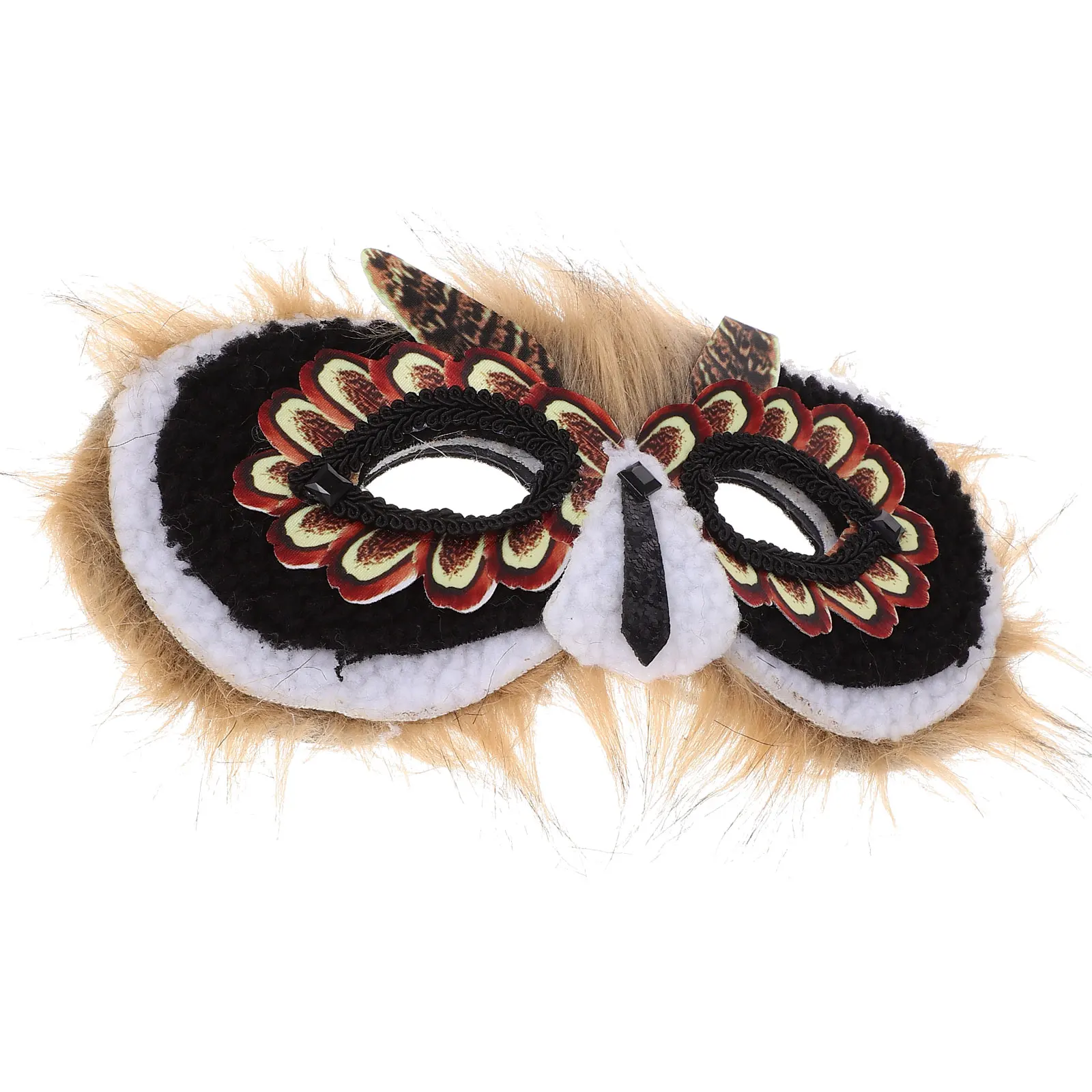 

Furry Children's Owl Mask Halloween Decorative Animal Kids Non-woven Fabric Performance Supplies