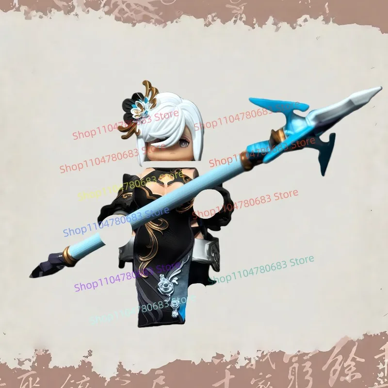 

MOC Building Blocks Mini Figure Golden Spear Warrior Assembly Model Display Anime Game Character Toy Decorative Gift Collectible