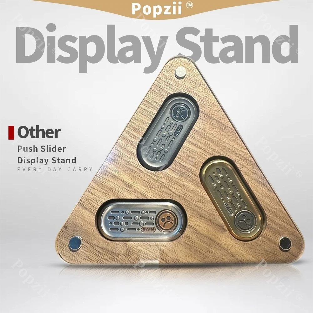 

Металлические игрушки-антистресс Dz Top B, деревянная подставка-витрина для EDC, крутой гаджет, настольное украшение EDC