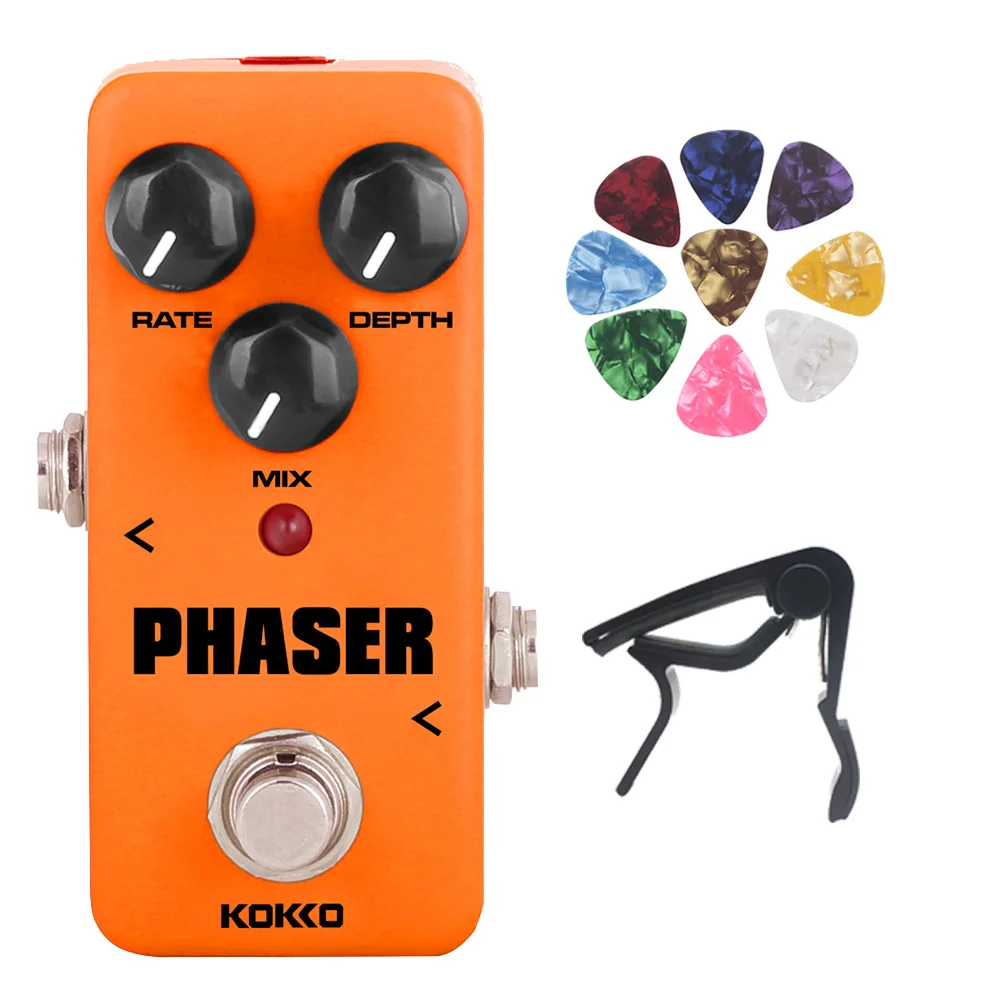 

KOKKO PHASER Electric Guitar Effect Pedal FPH2 Portable Mini Guitar Effector Phase Single Electric Guitar Pedal Analog Effect