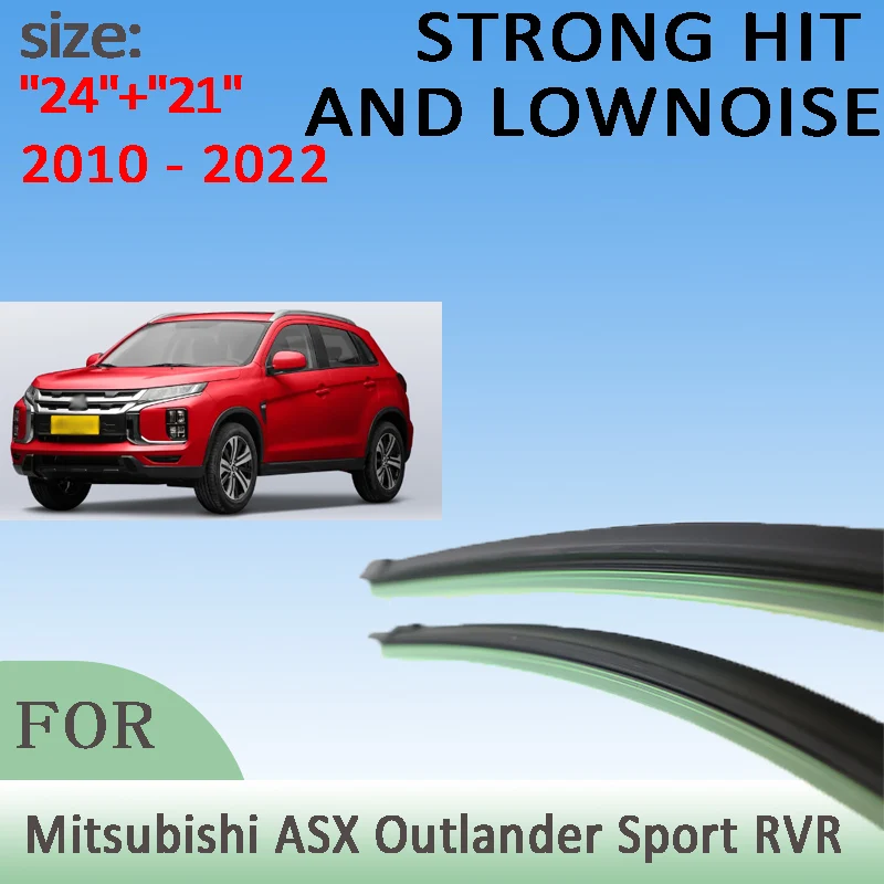 

Wiper Front Wiper Blades For Mitsubishi ASX Outlander Sport RVR 2010 - 2022 2011 2012 Windshield Windscreen 24"21" Accessories