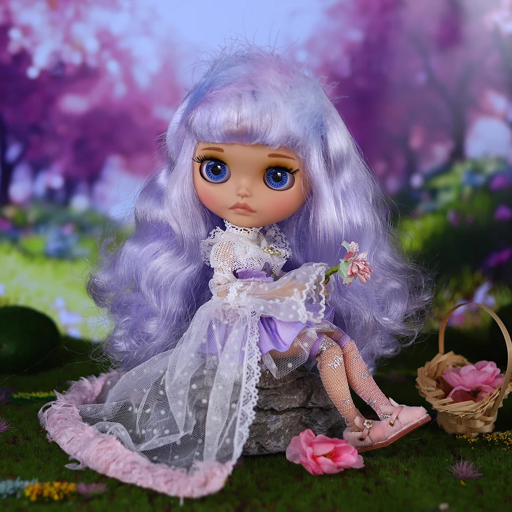 ICY DBS Blyth Doll 30cm Tan Skin Matte Face Pouting Lips Multiple Hair Styles Including Dress & Shoes Festival Girls Gifts Toys