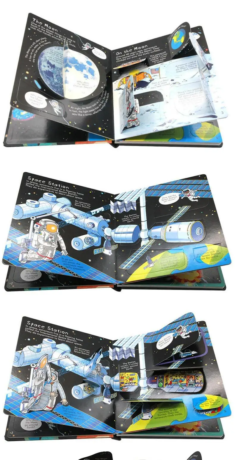 Usborne Look Inside Space, libri per bambini di età compresa tra 4 5 6 7, libri illustrati scientifici popolari inglesi, 9781409523383