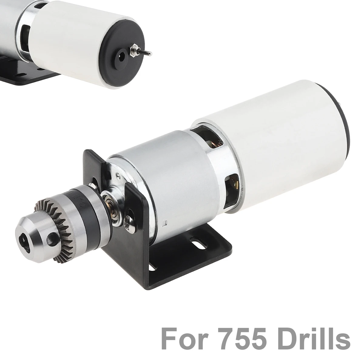 

775 Motor Table Drill Positive Inversion Lathe Press Motor with B10 Drill Chuck and Mounting Bracket for Milling Machine