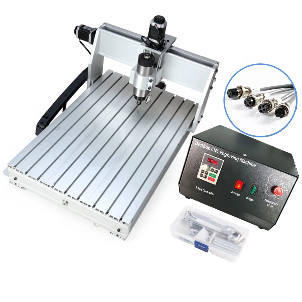 3 Axis Desktop Mini CNC 6040 Router Unit for Precision Metal Milling Processing