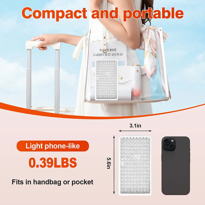 แผงไฟ LED บำบัดด้วยแสงสีแดง 660+850 นาโนเมตร รุ่นใหม่ สำหรับดูแลผิวหน้า ลดเลือนริ้วรอย บำรุงผิวสวย 144 หลอด LED อุปกรณ์บำบัดร่างกายด้วยแสง