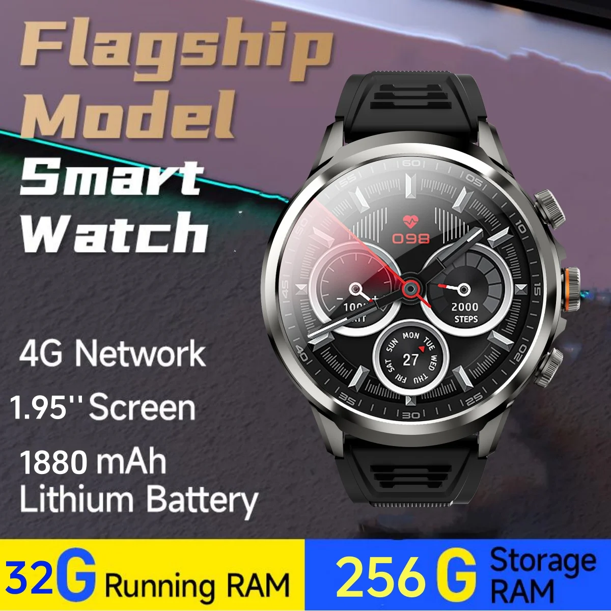 

H18 Pro Smartwatch 5G Smart Watch With 190° Rotary Camera 1880Mah battery 1.95'' Amoled Screen App Downlaod GPS NFC