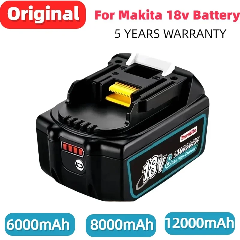 

Original For Makita 18V Battery 6.0Ah Li-ion Replacement Battery compatible BL1850 BL1860B BL1840B BL1830B BL1815 LXT-400