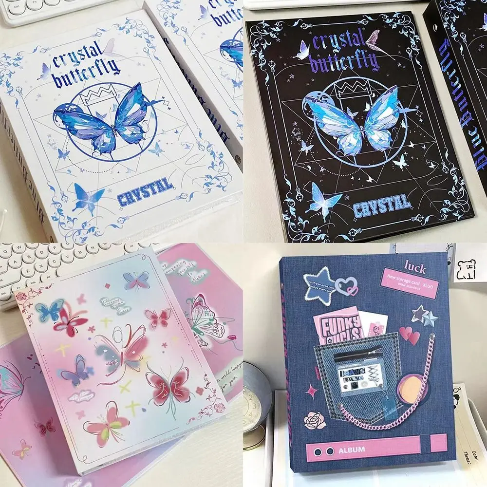 Binder Photo Album INS Butterfly Series A5 Loose-leaf Album Photocard Collection Books Gift