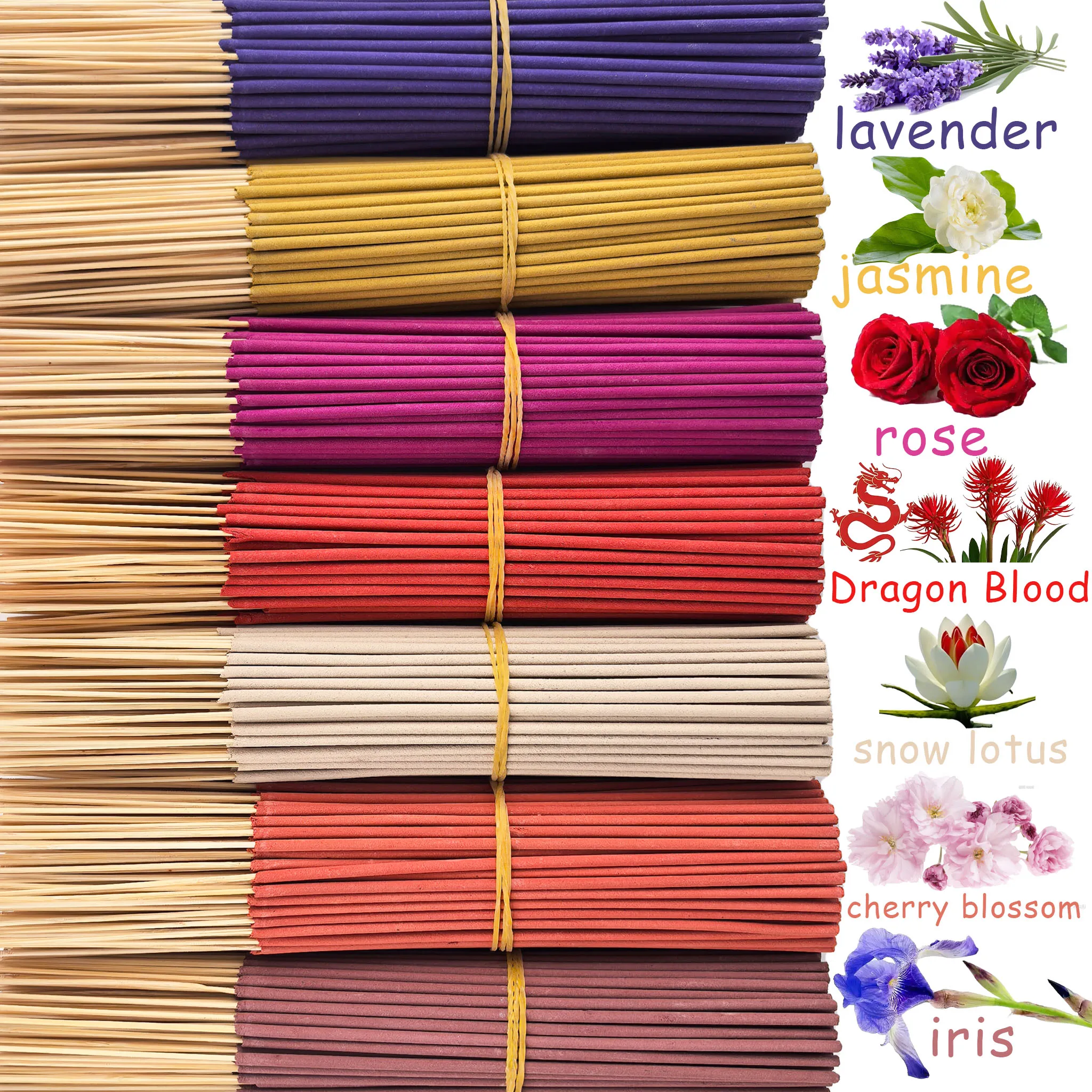 Home Fragrance Iris - 144/354/704 stuks, 7 sets hoogwaardige handgemaakte