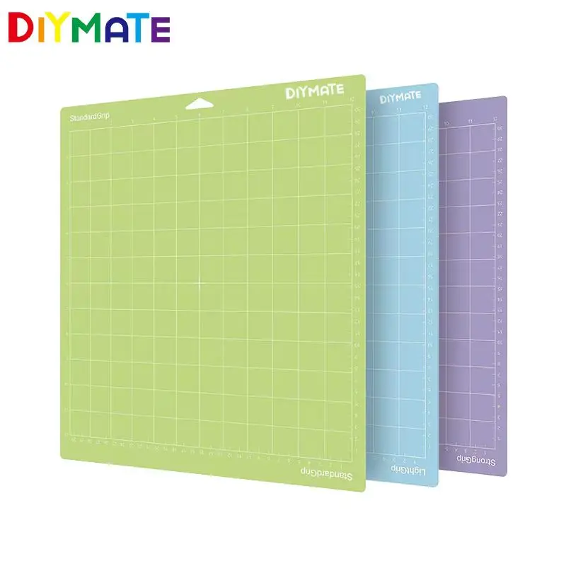 6 шт./лот, разноцветные коврики для гравировального станка, базовая пластина, режущие коврики для Cricut/Cameo 4 с клейкими ковриками для резки ПВХ