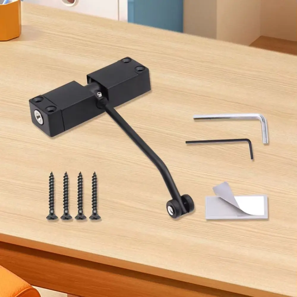 

Aluminum Alloy Automatic Door Closer Wear Resist Self-Closing Door Closing Hinge Safety Mounted Spring Door Closer Furniture