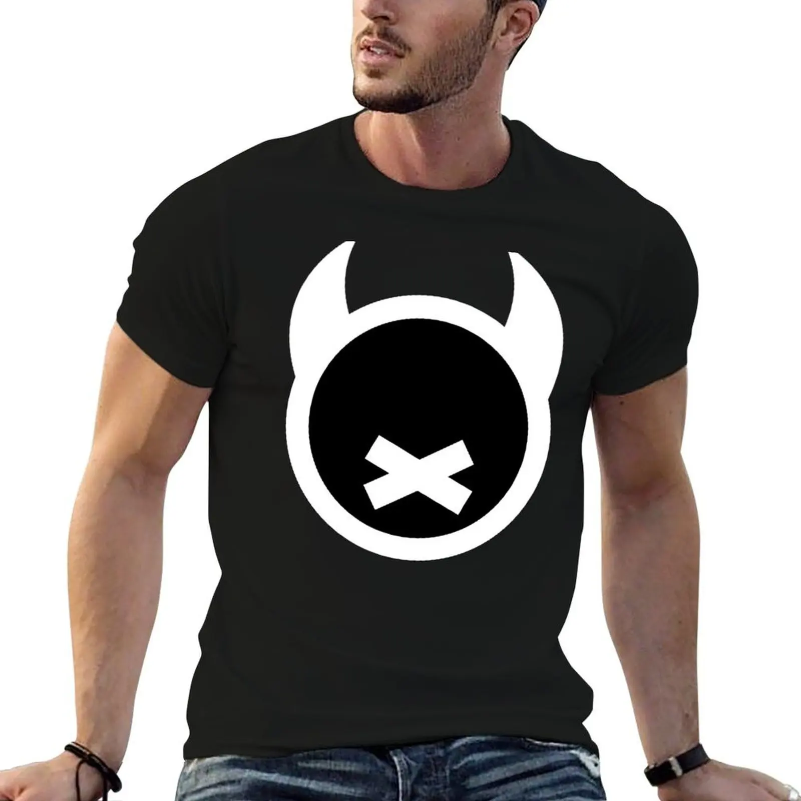 

Quiet Club Racing - Halloween Devil Horn Edition Logo T-Shirt cotton t shirt man T-Shirt