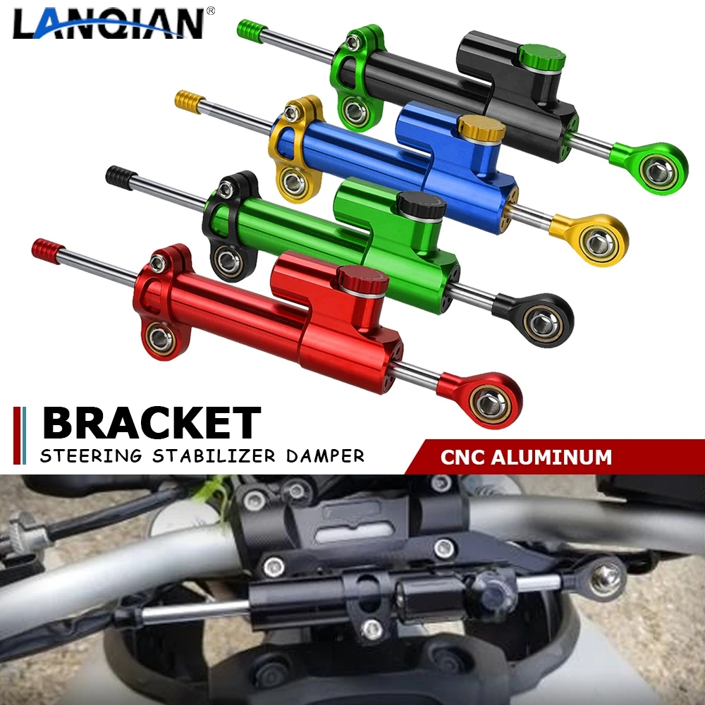 Steering Stabilize Damper Safety Control Bracket Mounting For Yamaha V-STAR XVS 650 400 XV400 XJ700S XV700 VJ700 XV750 XV535