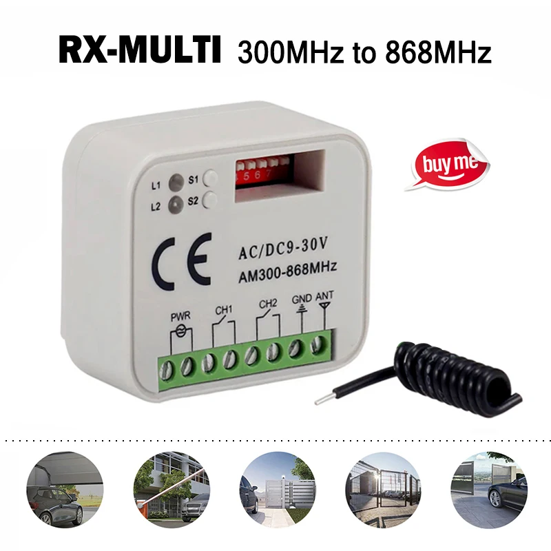 

Новый приемник RX MULTI 300 868 МГц для пульта дистанционного управления SOMMER HORMANN DEA MARANTEC BERNER PUJOL MHOUSE FORSA JCM NOVOFERM ERREKA