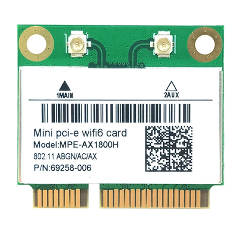 RTL8852BE WIFI6 Card AX1800M Wifi Bluetooth5.2 2.4Ghz/5Ghz Dual-Band WIFI Card Adapter 802.11Ax For Win10/Win11