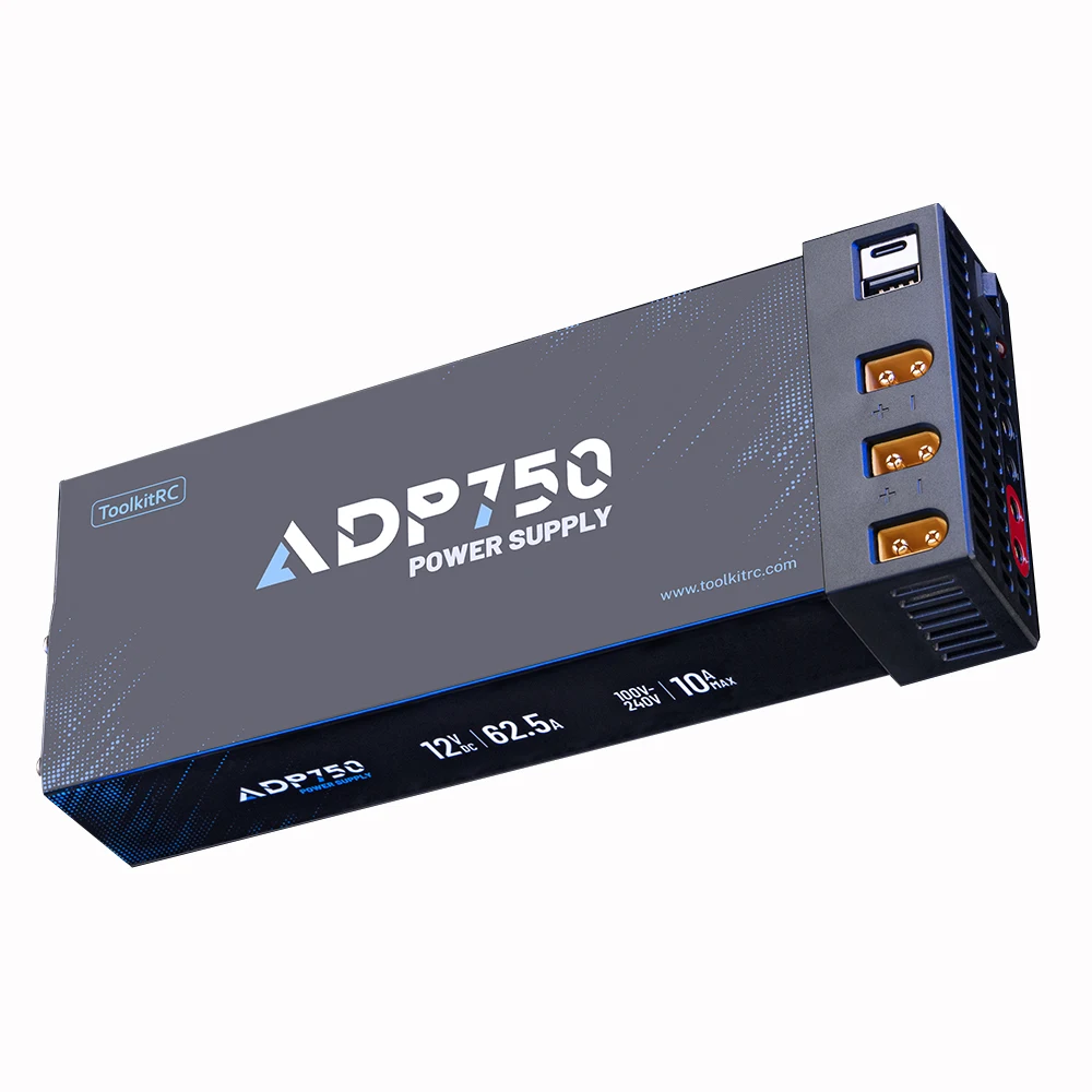 

ToolkitRC ADP750 750W XT90 XT60 output 12V 30A AC input 100V-240V Power Supply Adapter for ToolkitRC Battery Charger Model