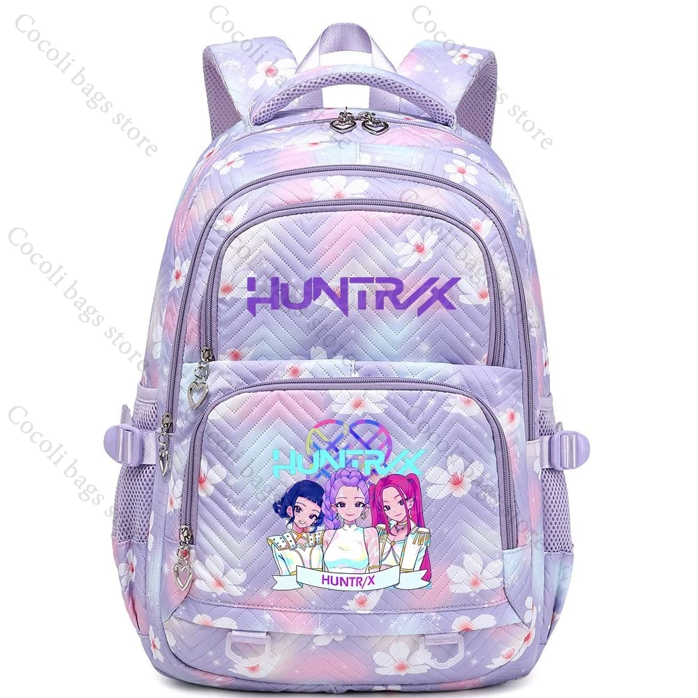حقيبة ظهر مطبوعة من KPop Demon Hunters للأطفال ذات سعة كبيرة حقيبة ظهر مدرسية للأطفال حقيبة ظهر مدرسية للبنات