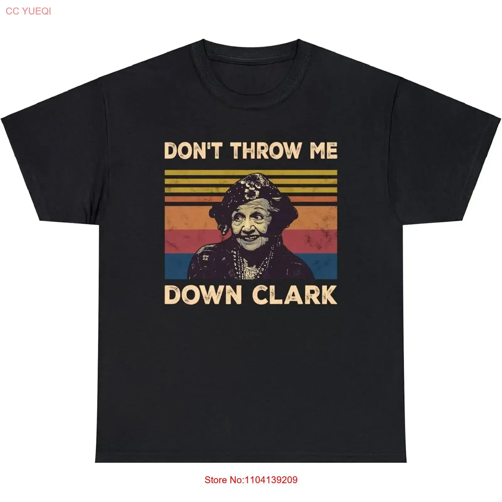 Don't Throw Me Down Clark Vintage T Shirt National Lampoon's Christmas Vacation Lo vintage Washed fashion Versatile Slightly
