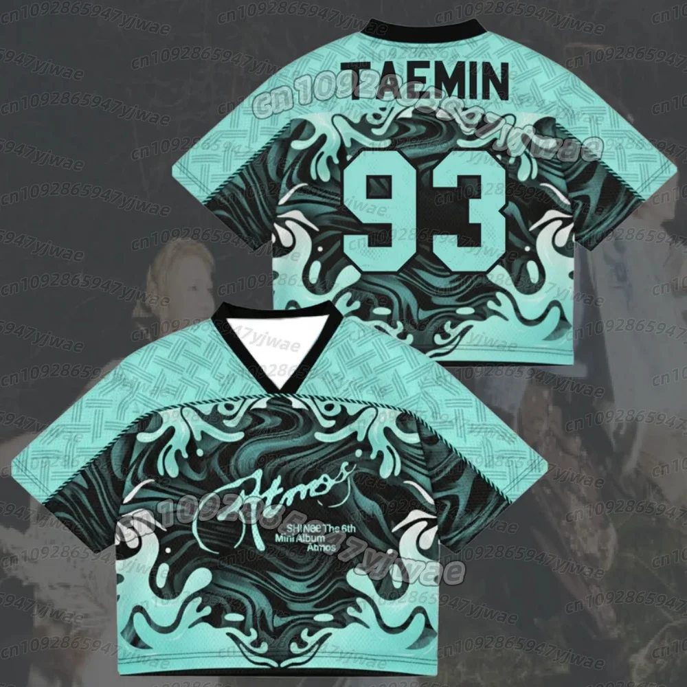 Camisetas para mujer Midnight Thoughts Shinee Atmos Album Concert Tour Mix Mesh Jersey TAEMIN, regalo para fanáticos, camiseta para hombre
