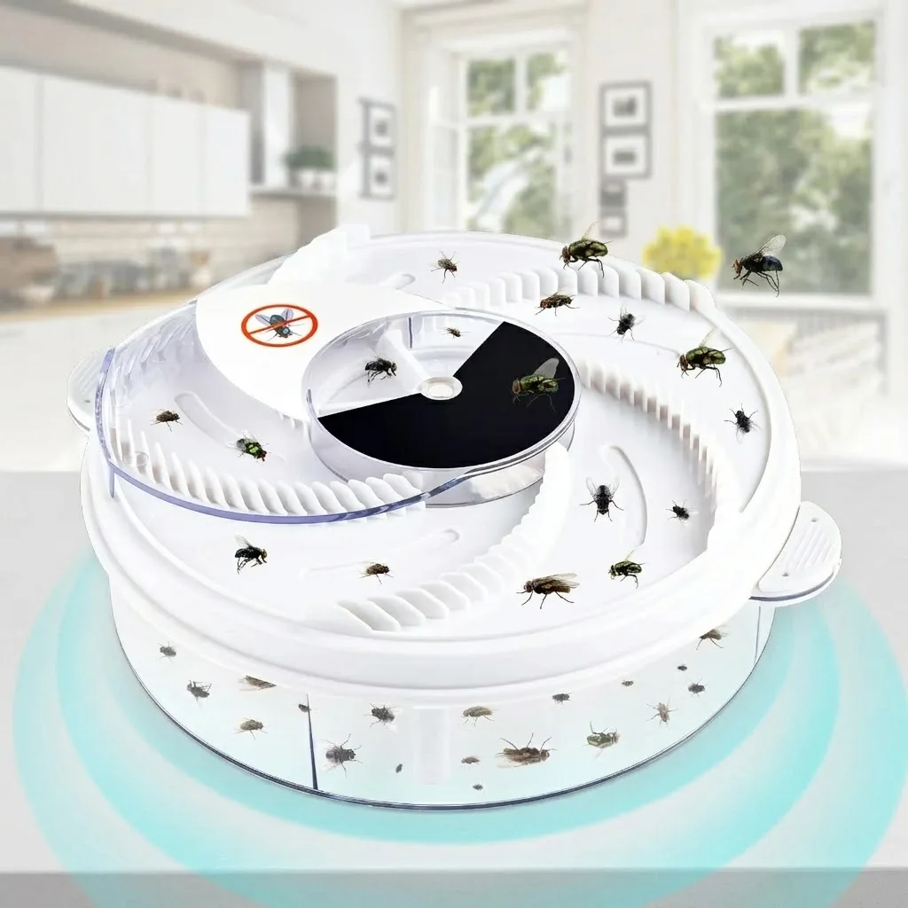 Automatic USB Electric Fly Trap Fly Catcher Pest Device Gnat Flying Insect Trap Indoor Pest Traps With LED Light Attraction