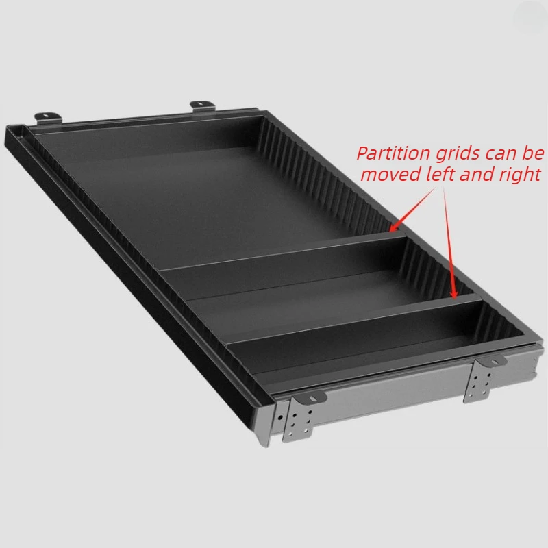 Under Table Drawer Office Partition Hidden Type Undertable Storage Drawers Plastic Desk Organizer Box Home Storage Supplies