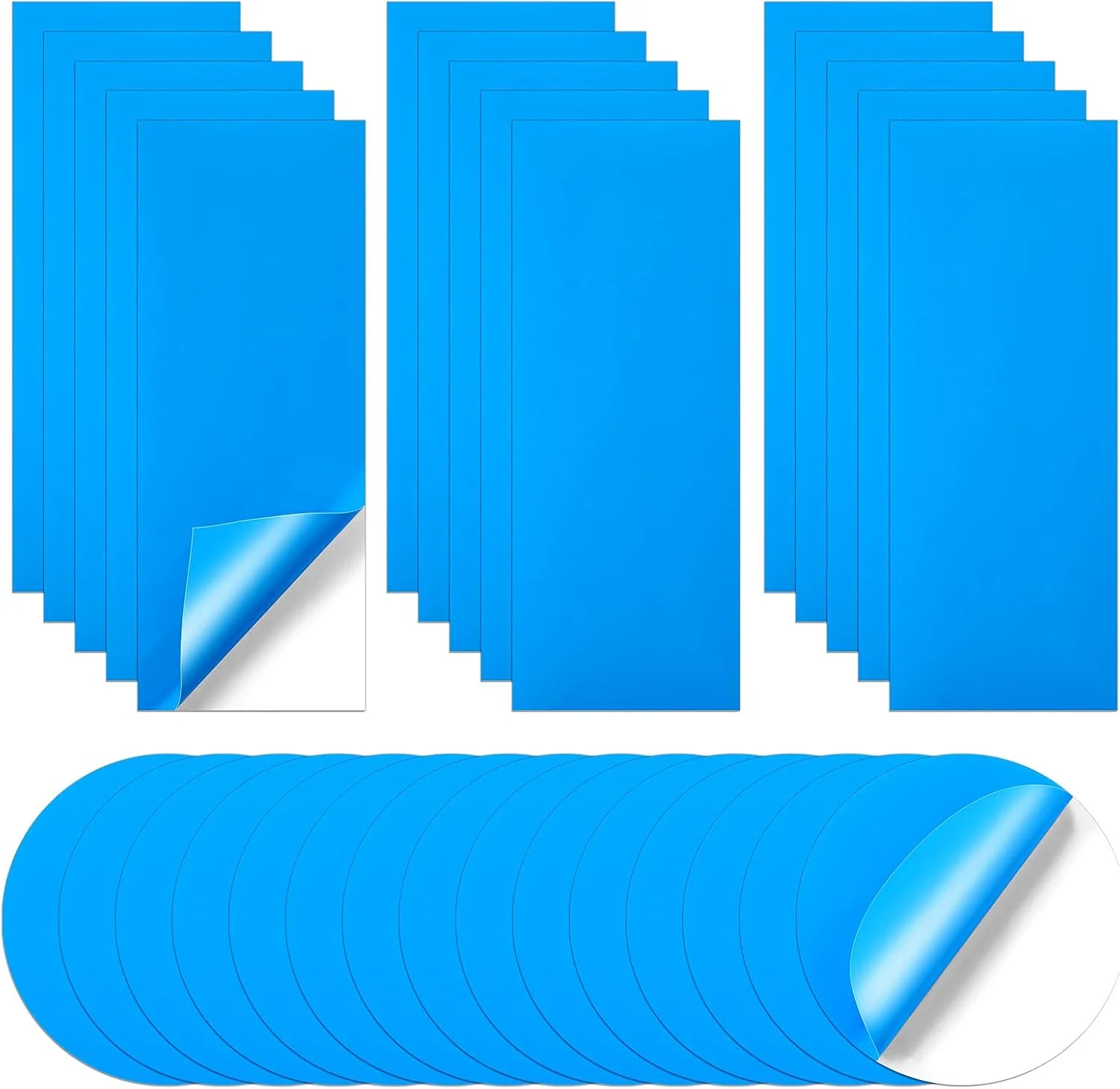 10/20PCS Summer Pool Blue Waterproof Patch, Inflatable Product Patch, Inflatable Swimming Circle Pool Air Cushion
