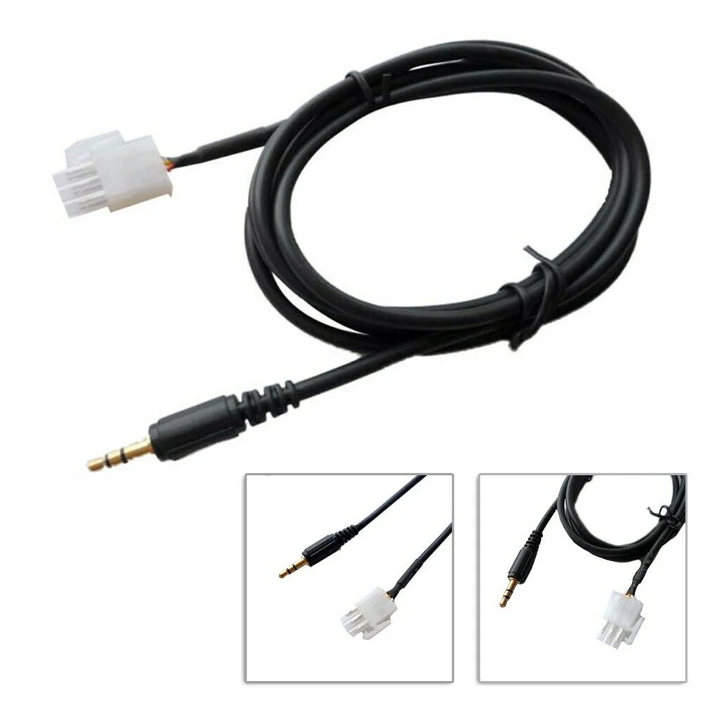 Kabel Audio adaptor AUX sepeda motor 3.5MM, kabel adaptor Aux Audio AUX 1 buah kabel panjang 3 Pin 1.5m kabel sepeda motor