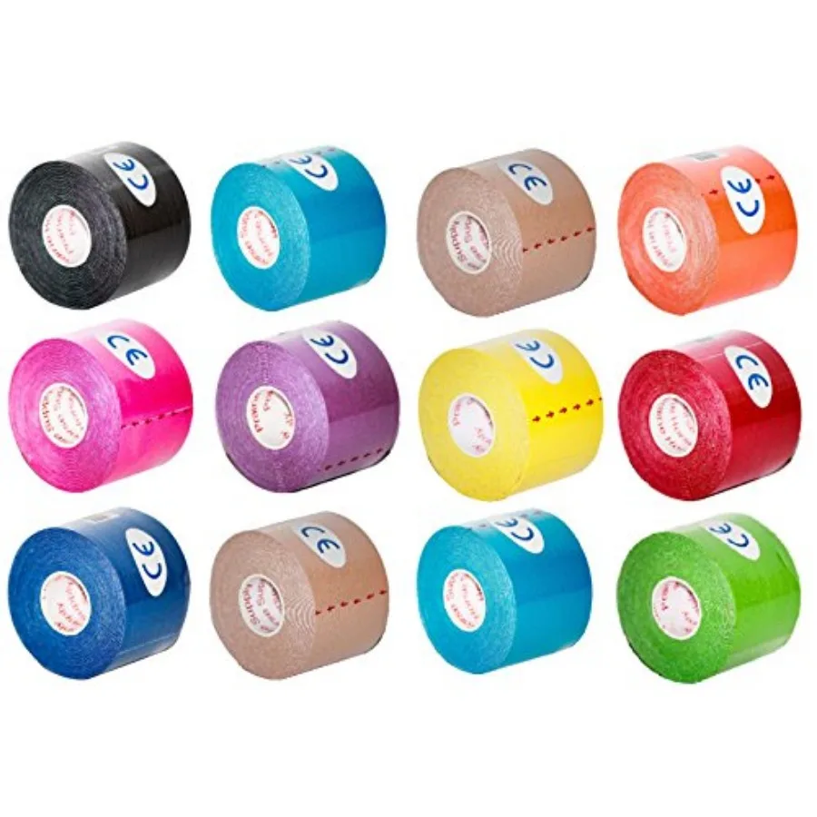 

Premium Kinesiology Tape Pro 2in x 16.4ft - Waterproof Kinesio Muscle Adhesive for Athletic Support - Kinetic Tape for Shoulder